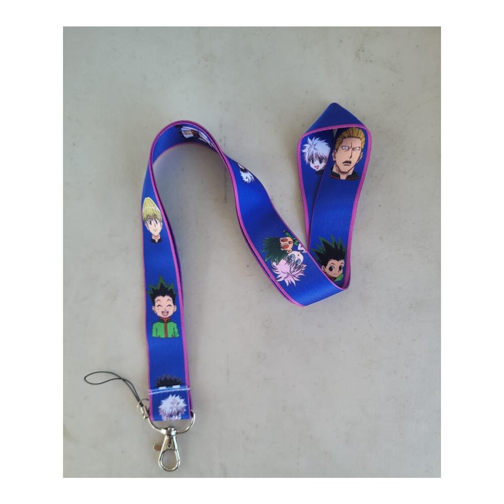 Japanese Anime Hunter X Hunter Neck Lanyard & Clip purple Fabric One Size Unisex